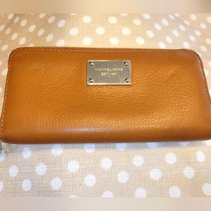 Michael Kors Brown Zip Around Wallet